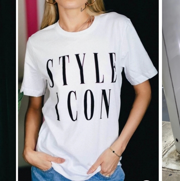 Tops - Style Icon white Tee shirt size medium NWOT Lotis Fashion